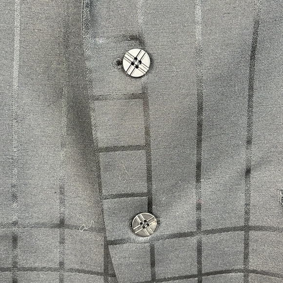 Issey Miyake Black Wool Blend Grid Blazer - Picture 5 of 16